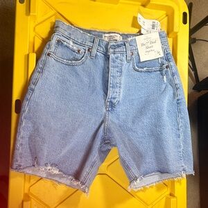 Abercrombie & Fitch Light Wash Denim Shorts
